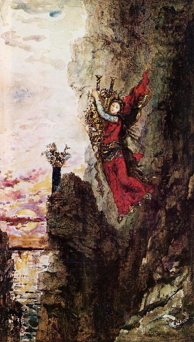 Sappho Leaping Into The Sea — Gustave Moreau