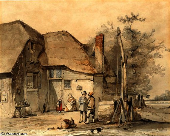 Figures Near A Waterwell — Jan Weissenbruch