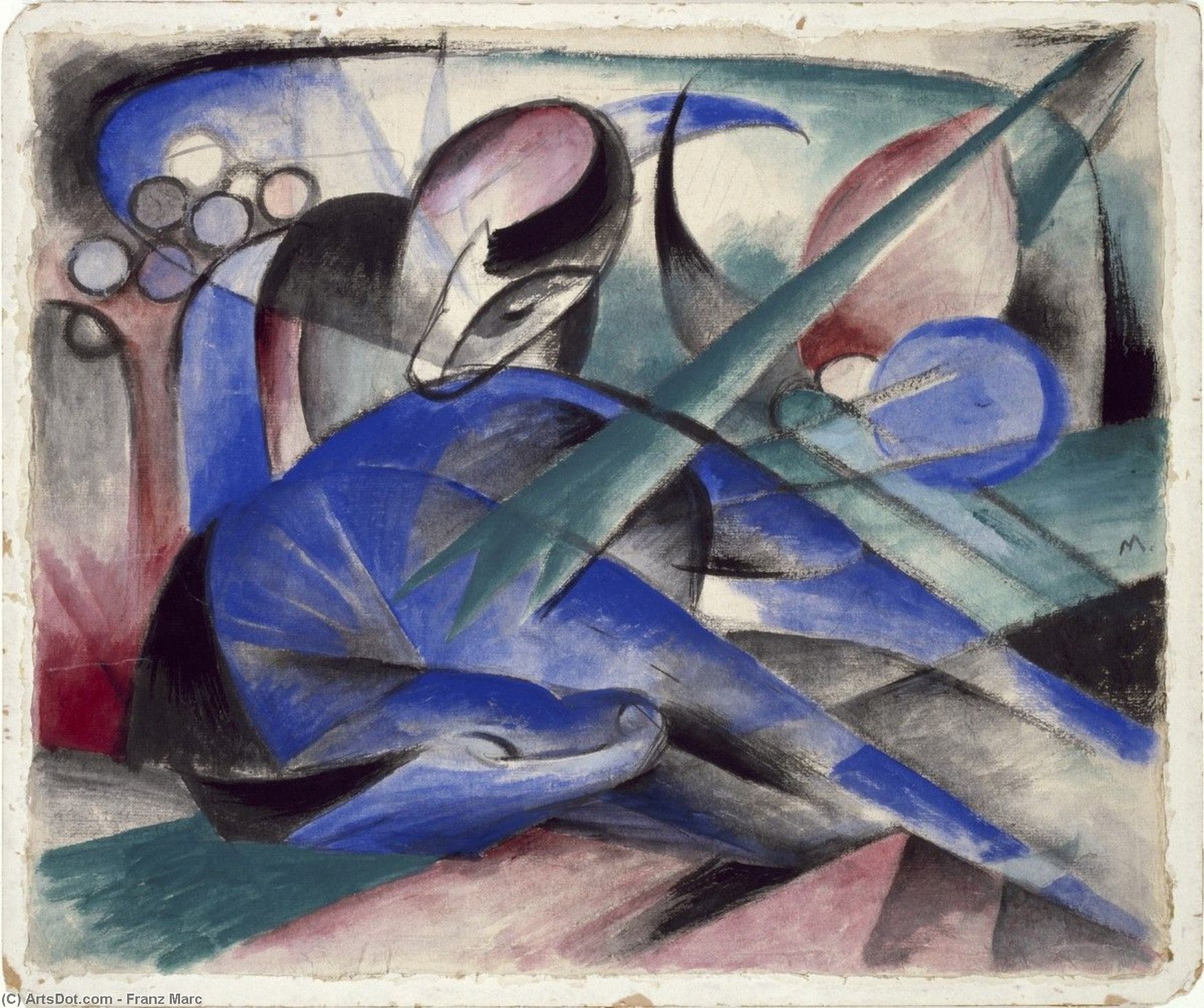 Horse Asleep — Franz Marc