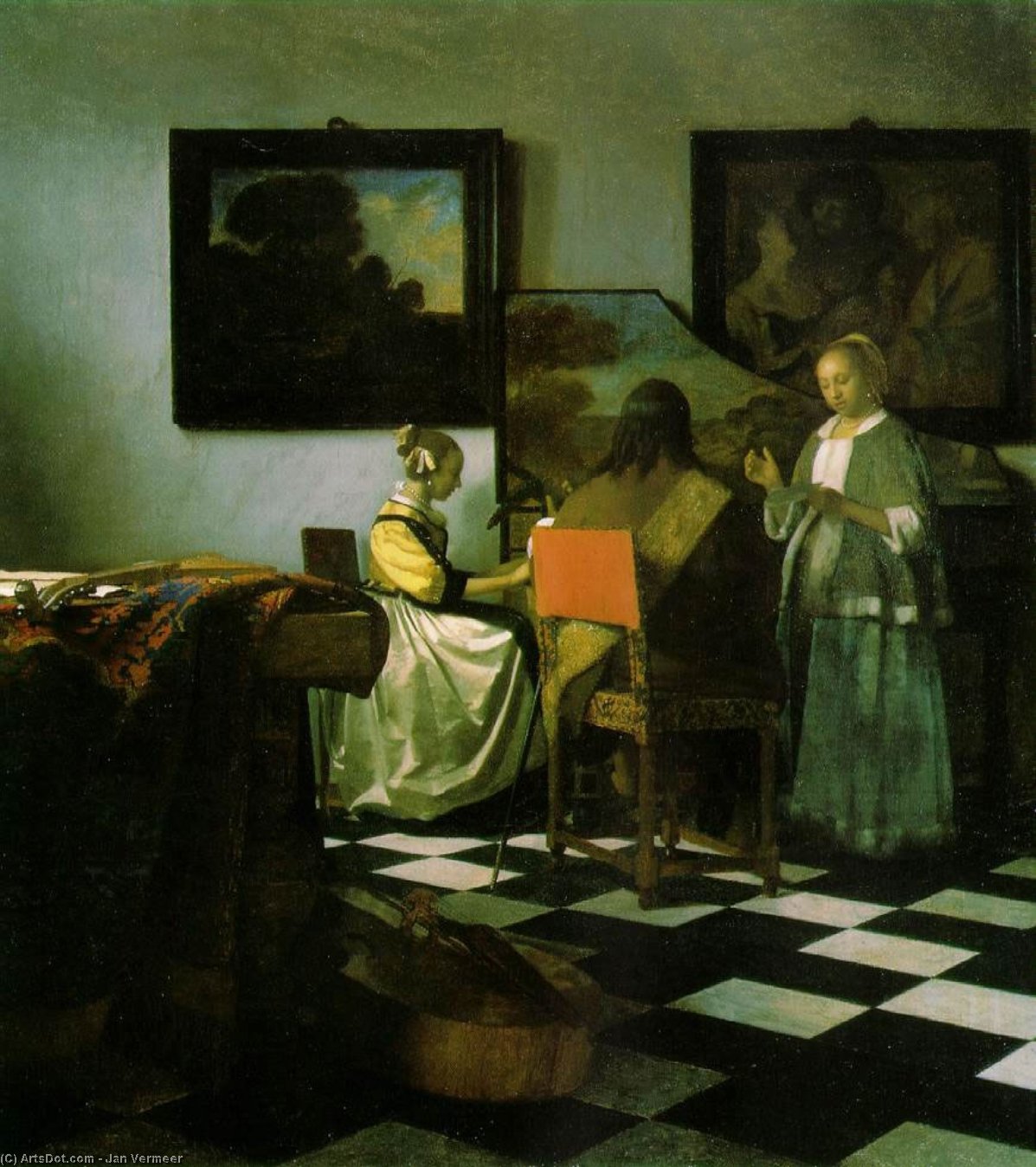 The Concert, Ca Isabella St — Johannes Vermeer