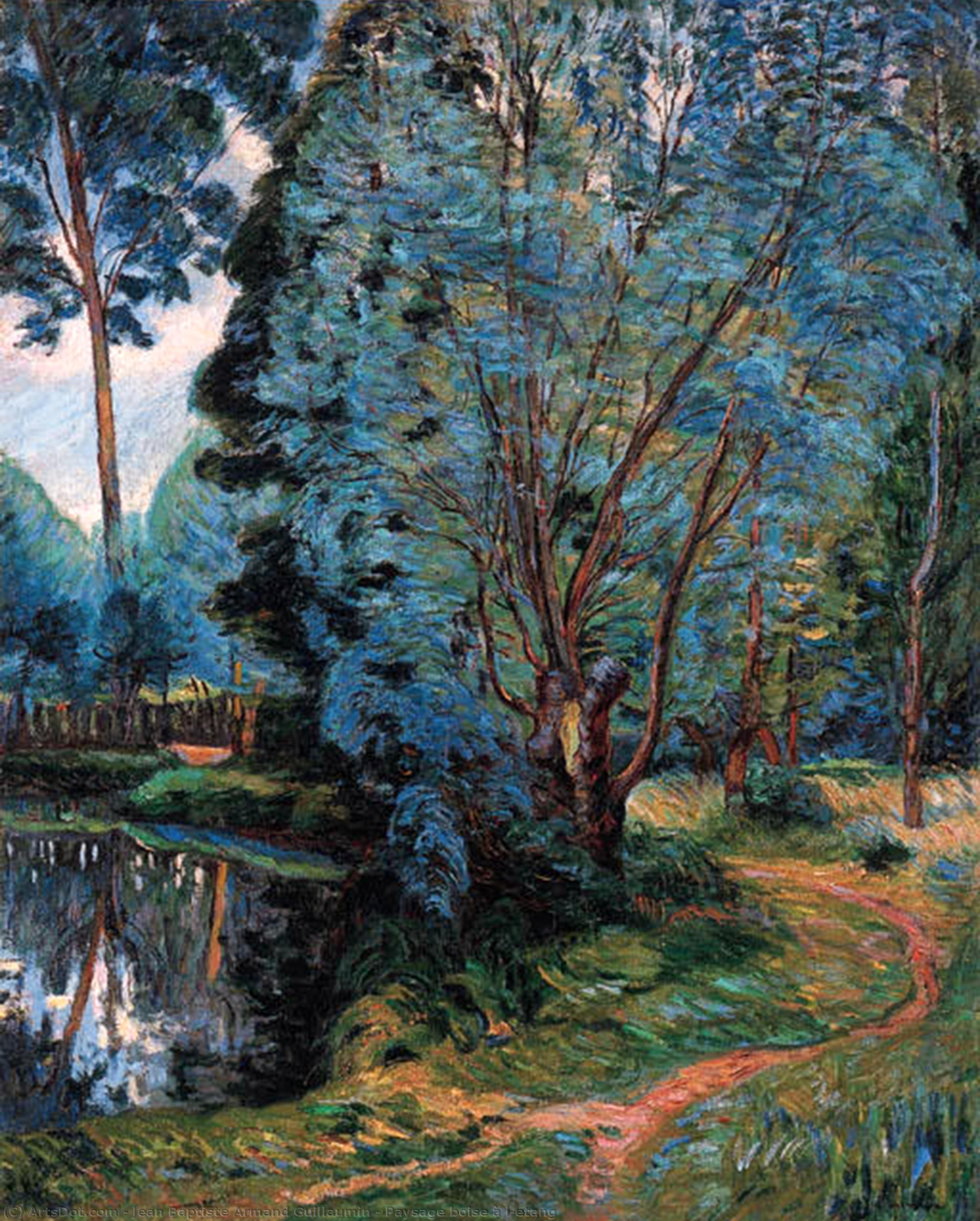 Paysage Boise À L'étang — Ferdinand Guillaumin