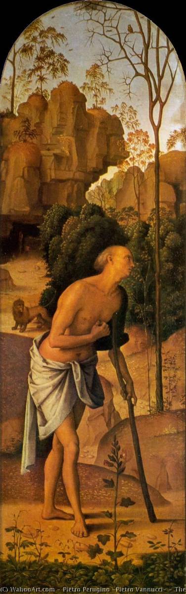 The Galitzin Triptych St Jerome — Pietro Perugino (pietro Vannucci)