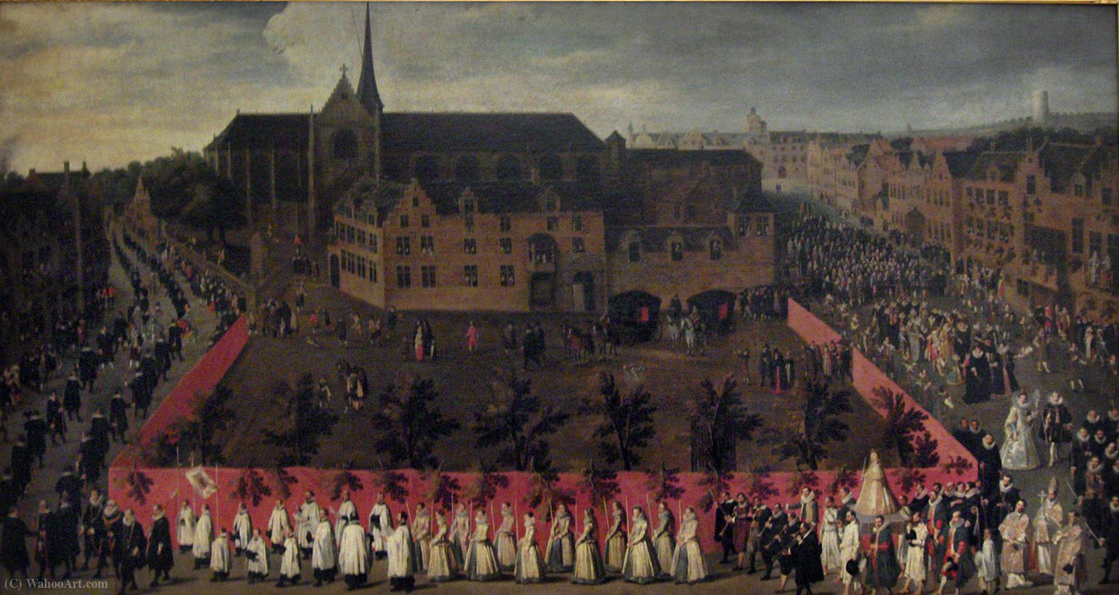 The Archduke Albert And Isabella In The Virgin Procession On The Sablon In Brussels — Anthonis Sallaert