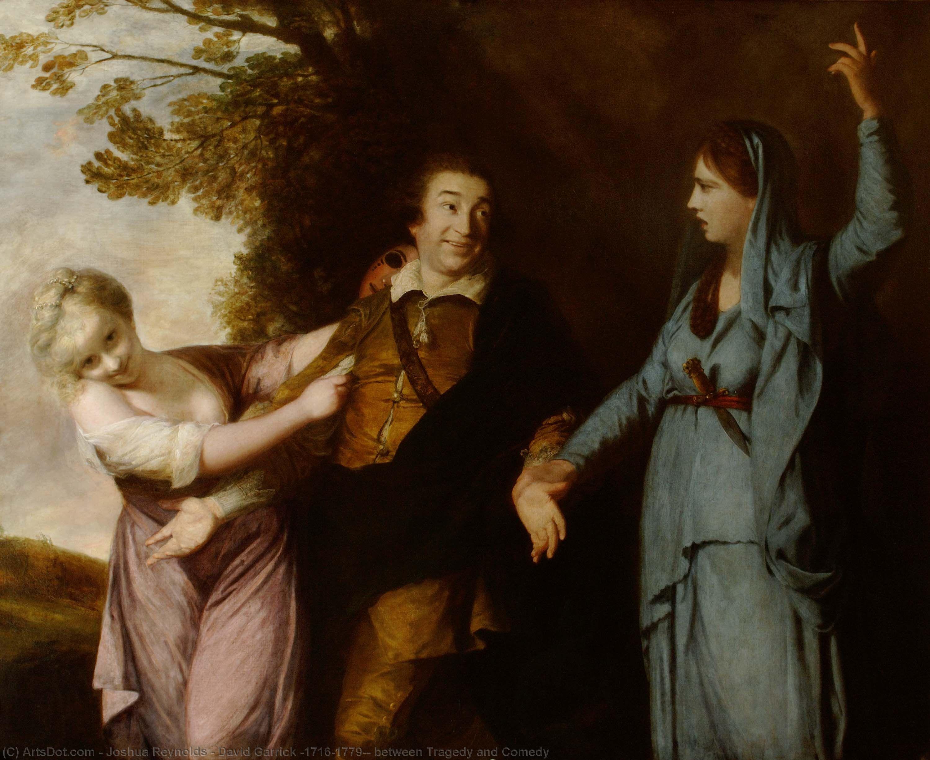 David Garrick (1716–1779), Between Tragedy And Comedy — Sir Joshua Reynolds