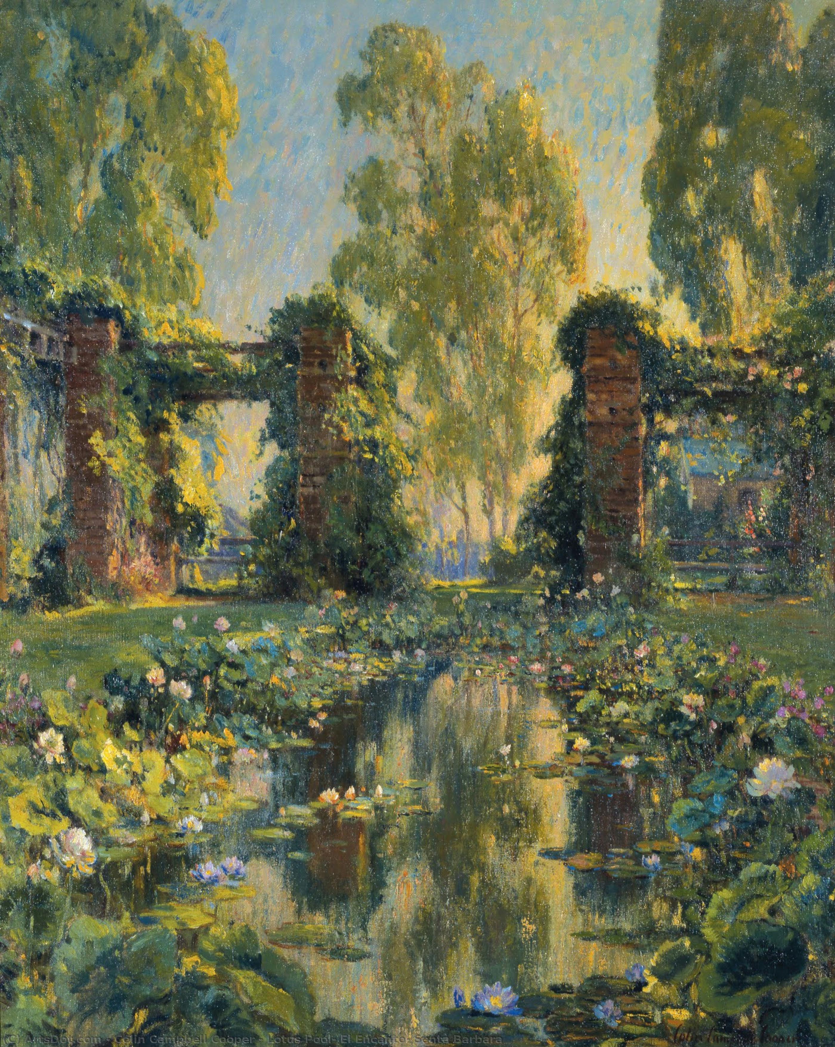 Lotus Pool, El Encanto, Santa Barbara — Colin Campbell Cooper