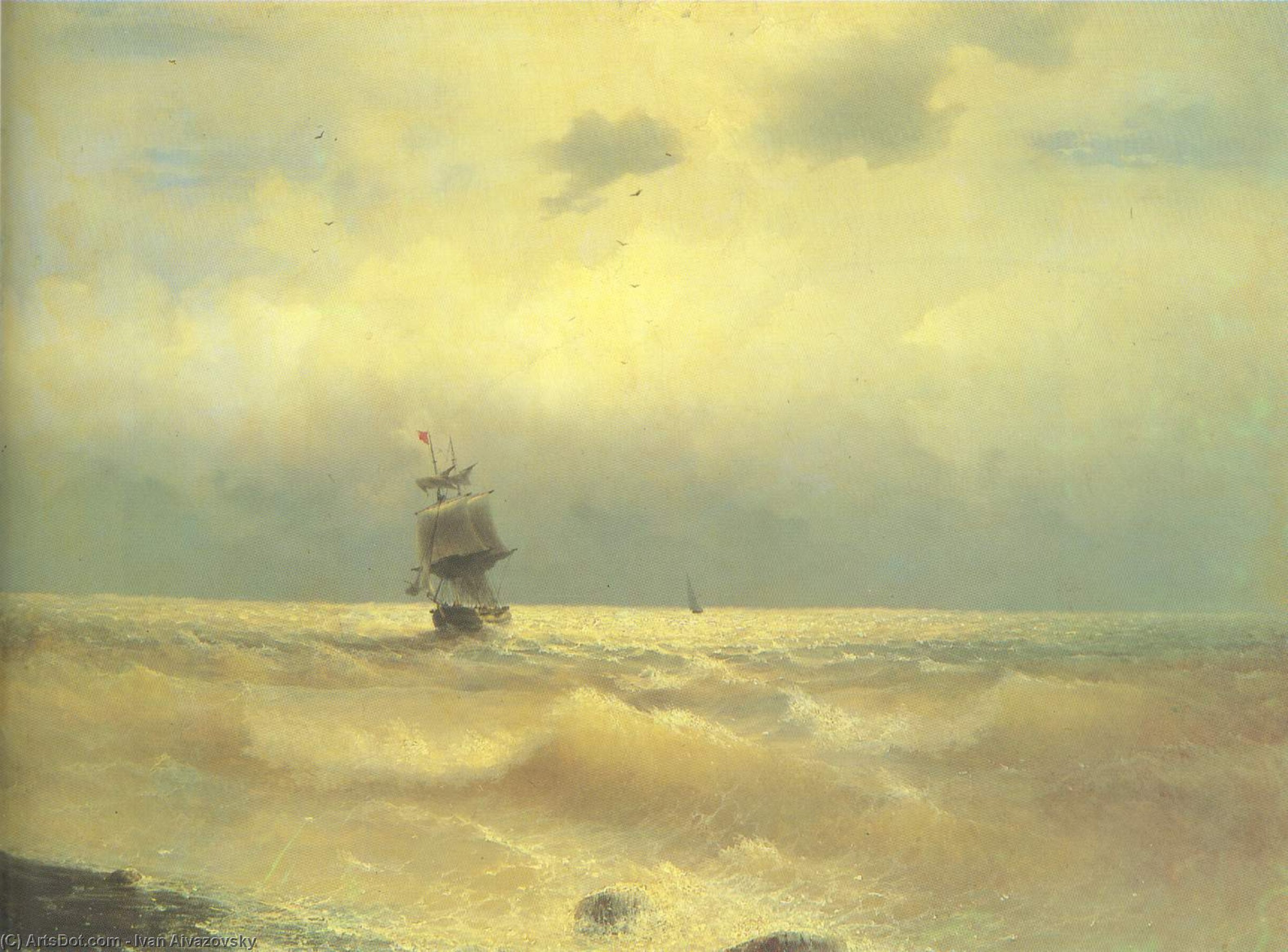 The Ship Near Coast — Ivan Konstantinovich Aivazovsky
