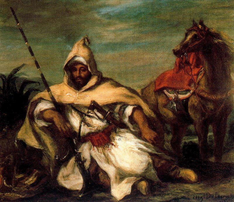 A Moroccan From The Sultan's Guard — Eugène Delacroix