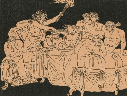 The Fury At The Feast — Bartolomeo Pinelli