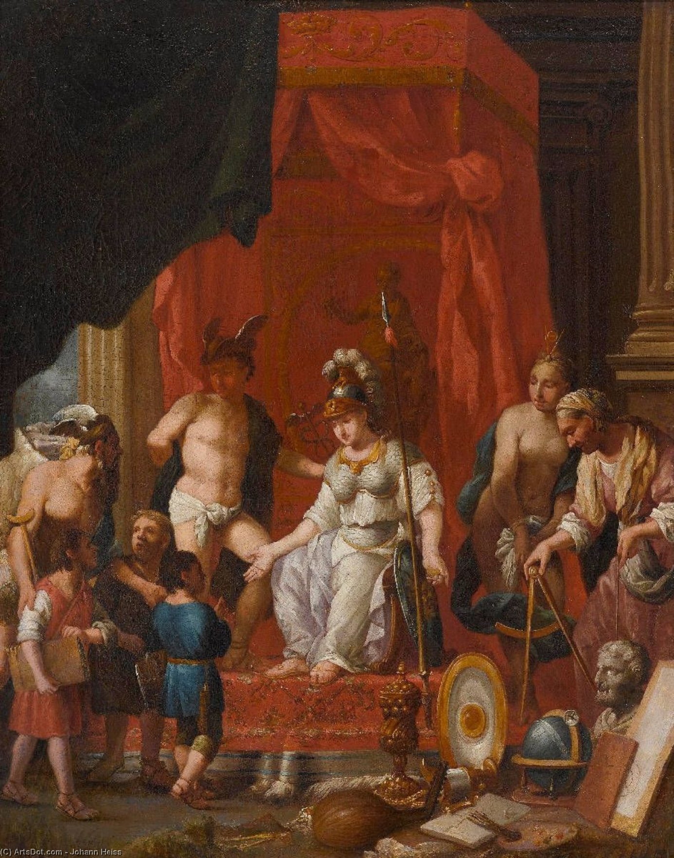 Minerva Als Göttin Der Künste — Johann Heiss