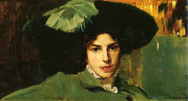 Maria Con Sombrero — Joaquín Sorolla Y Bastida