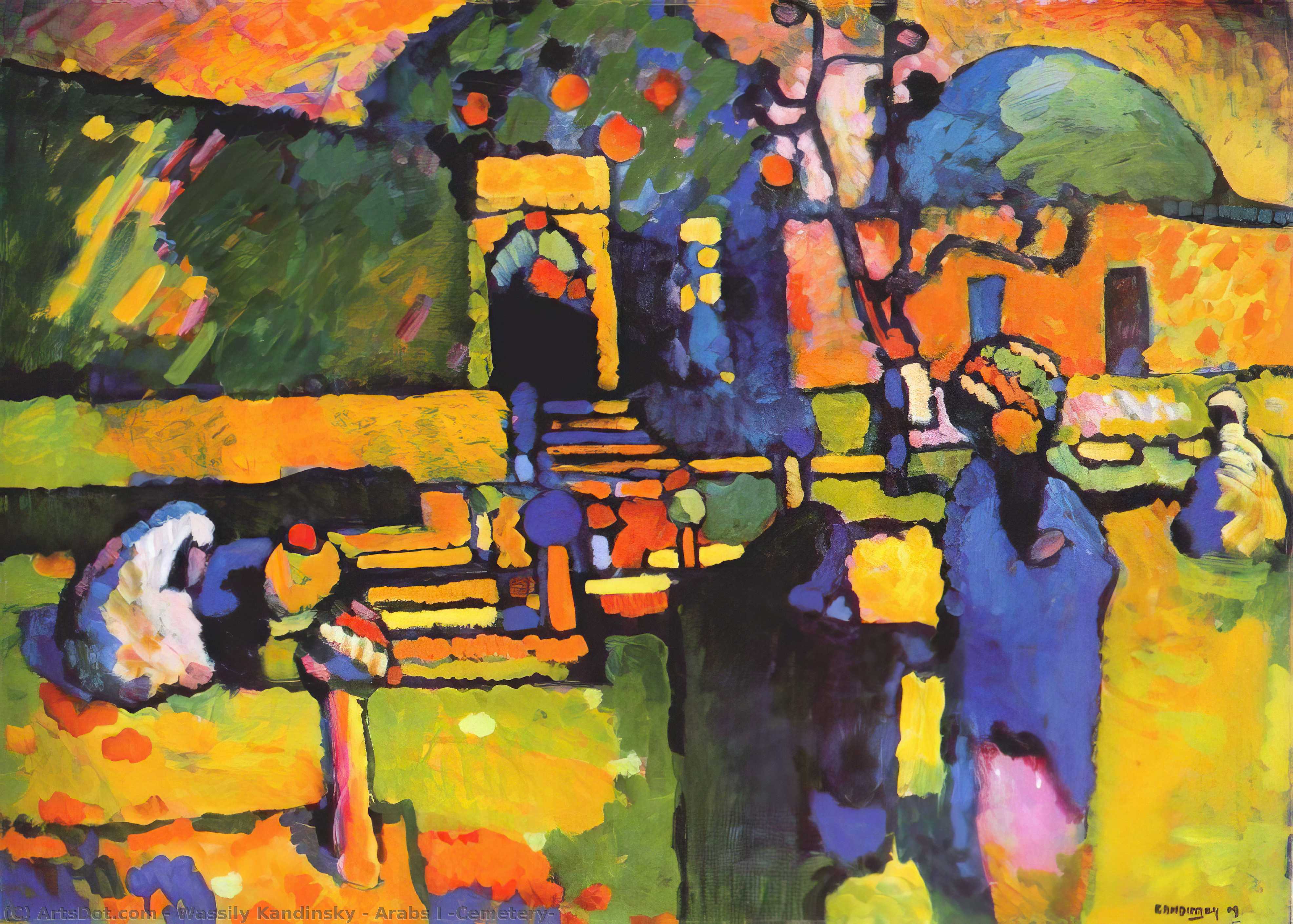 Arabs I (cemetery) — Wassily Wassilyevich Kandinsky