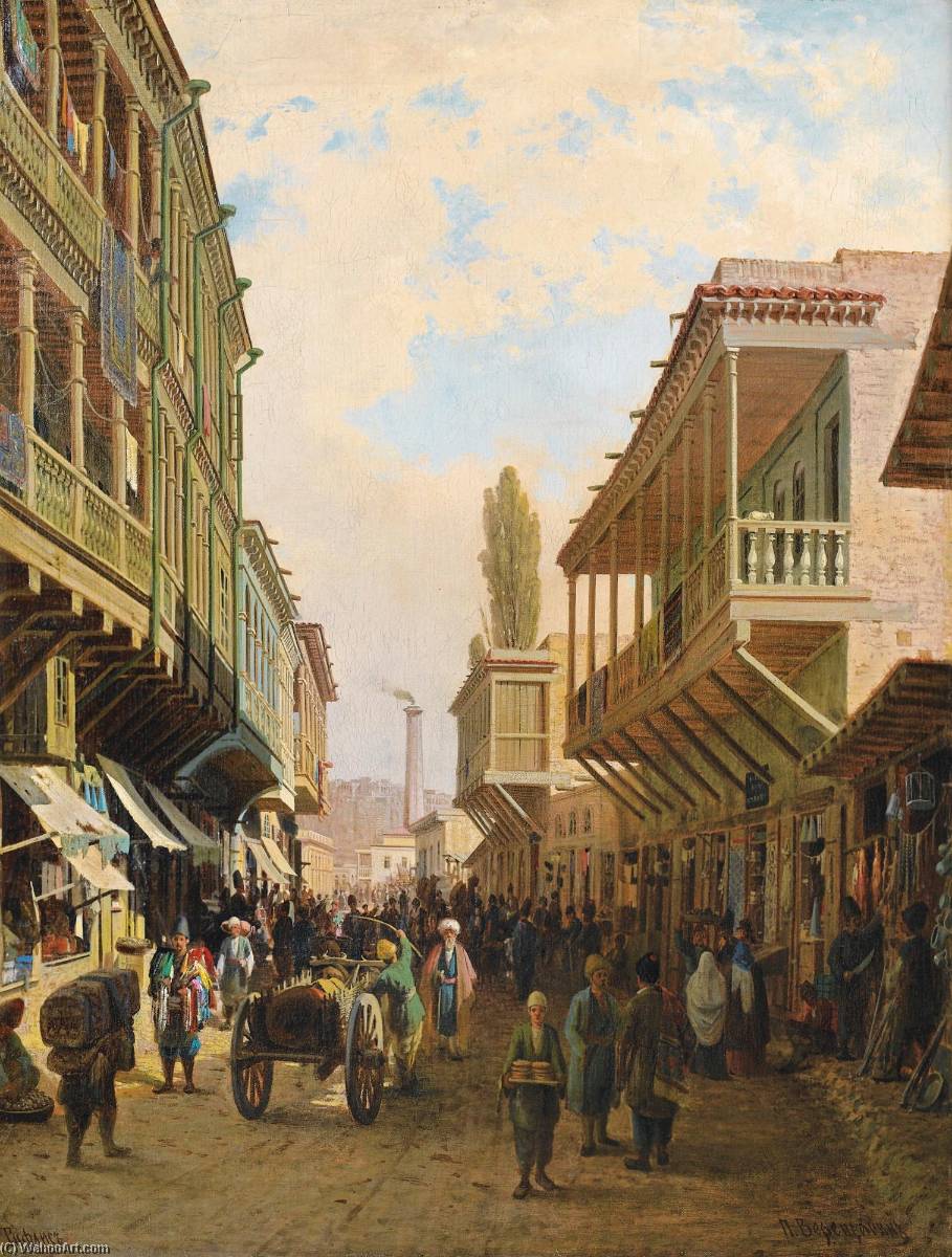 Street In Tiflis — Petr Petrovich Vereshchagin