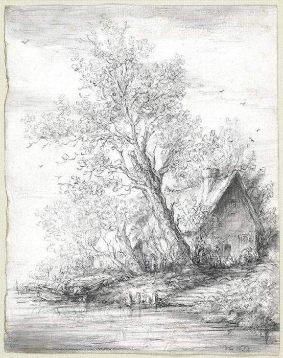 A Cottage Near A River — Jan Josephszoon Van Goyen