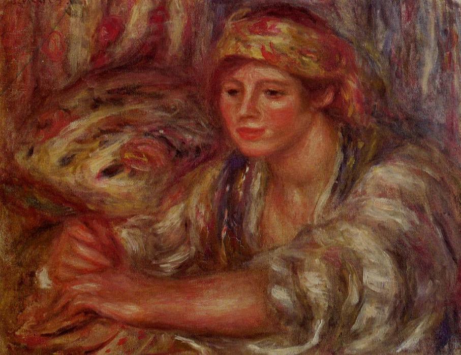 Woman Playing Cards — Pierre-auguste Renoir
