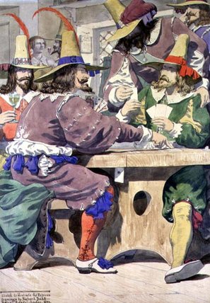 Gaming, Sketch — Richard Dadd