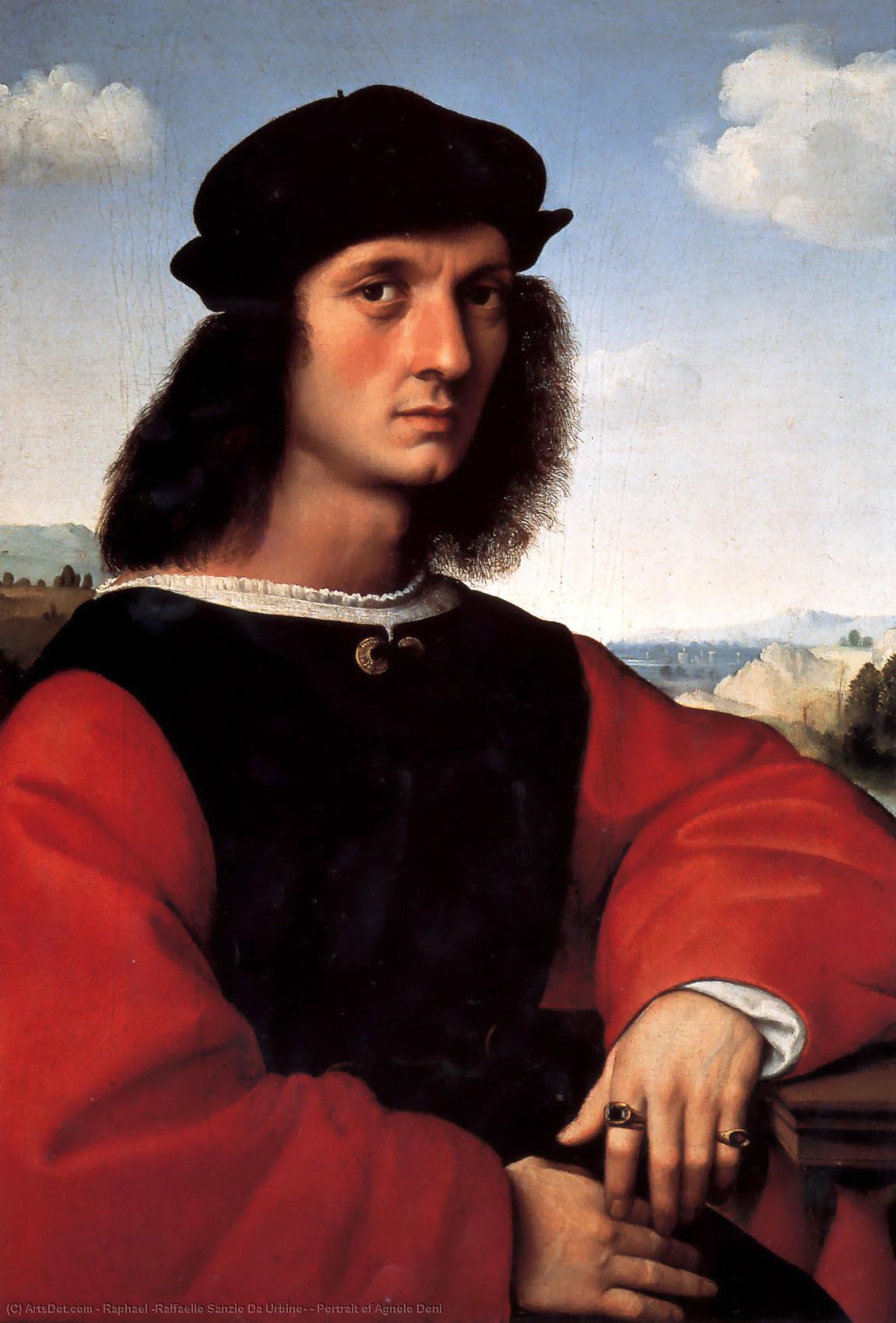 Portrait Of Agnolo Doni — Raphael