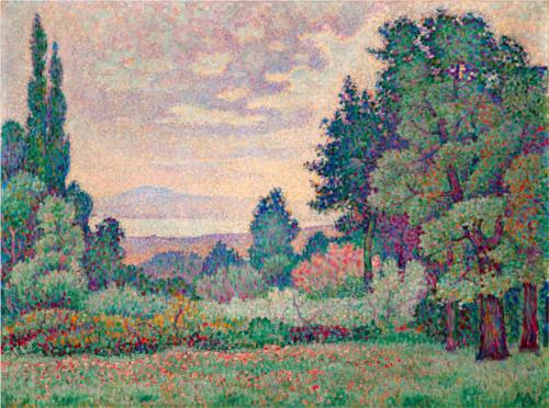 Paysage Aux Deux Cyprés — Jean Dominique Antony Metzinger