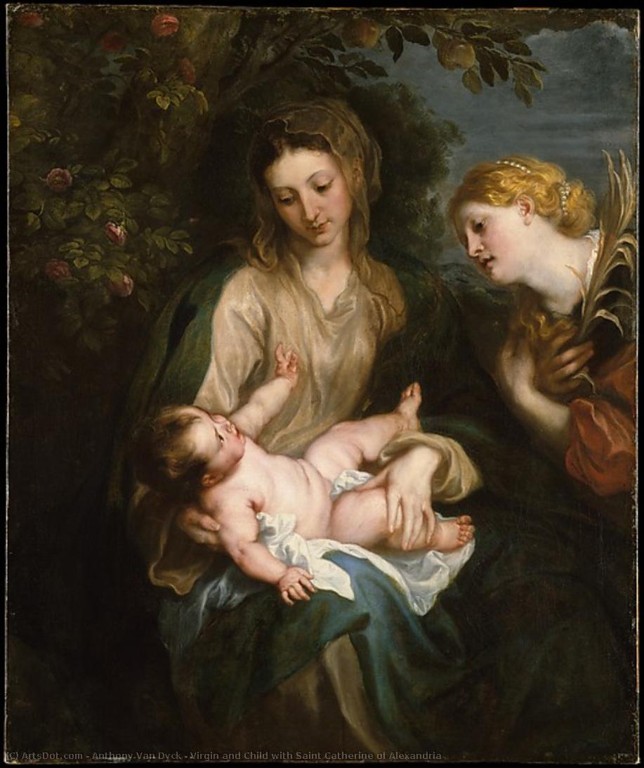 Virgin And Child With Saint Catherine Of Alexandria — Sir Anthony Van Dyck