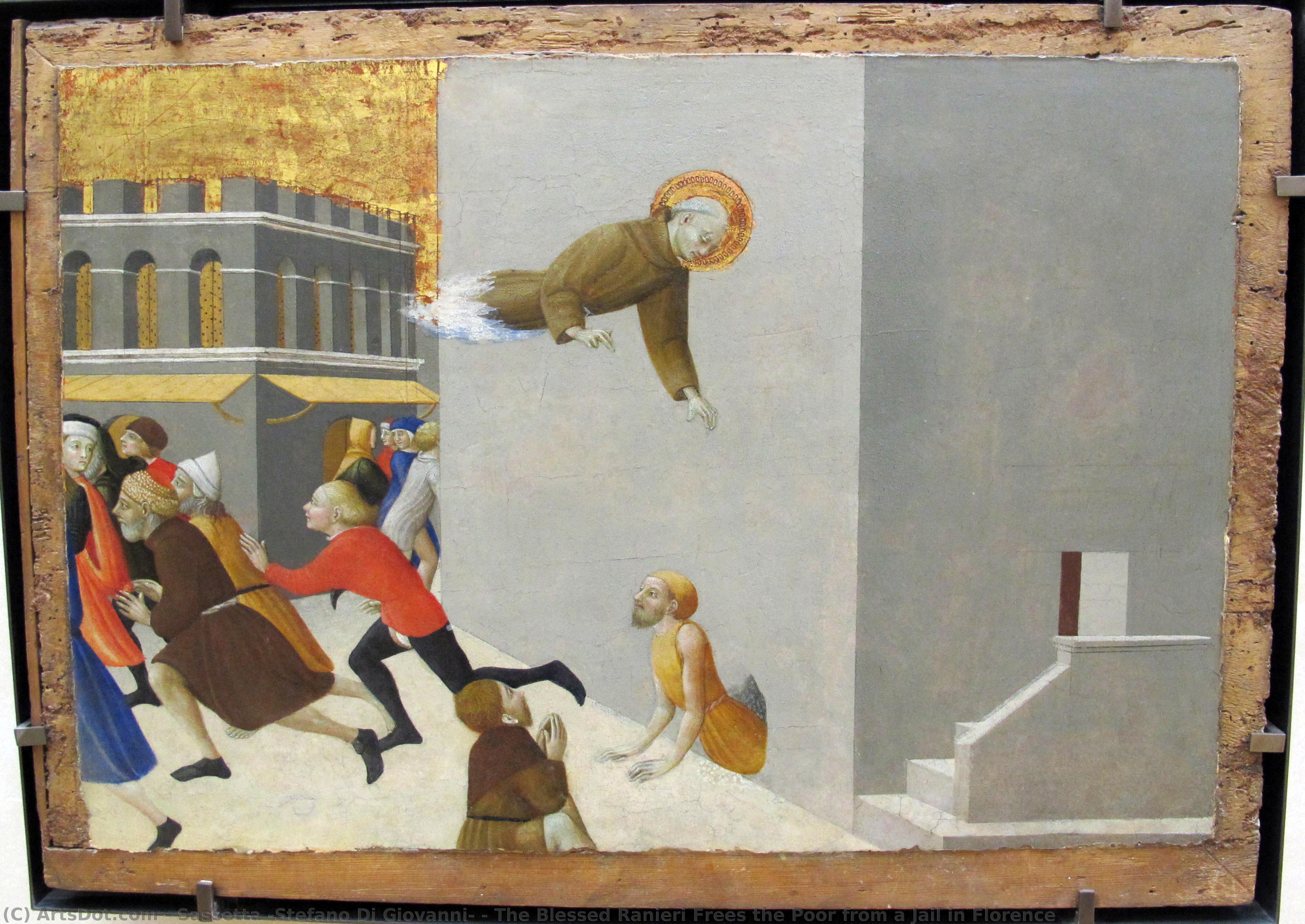 The Blessed Ranieri Frees The Poor From A Jail In Florence — Sassetta (stefano Di Giovanni)