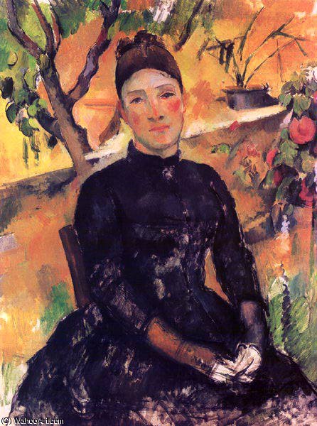 Madame Cezanne I Vaxthuset — Paul Cézanne