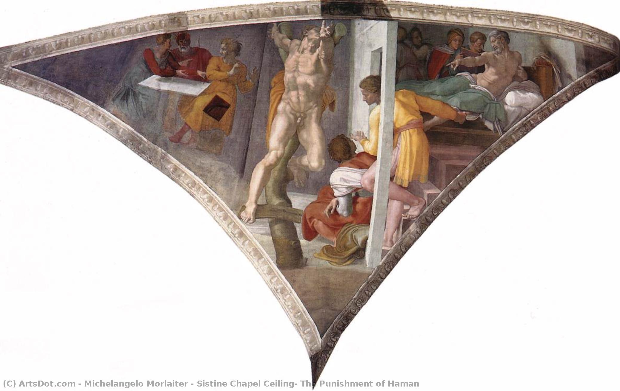 Sistine Chapel Ceiling: The Punishment Of Haman — Michelangelo Morlaiter