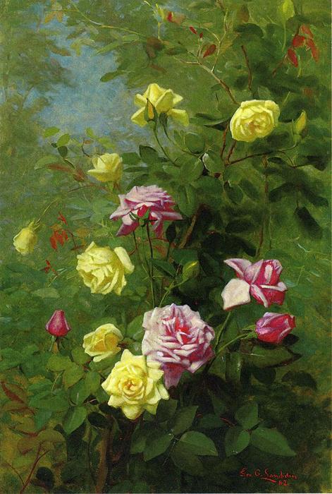 Climbing Roses — George Cochran Lambdin