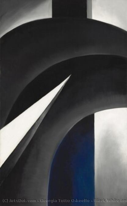 Black White And Blue — Georgia O'keeffe