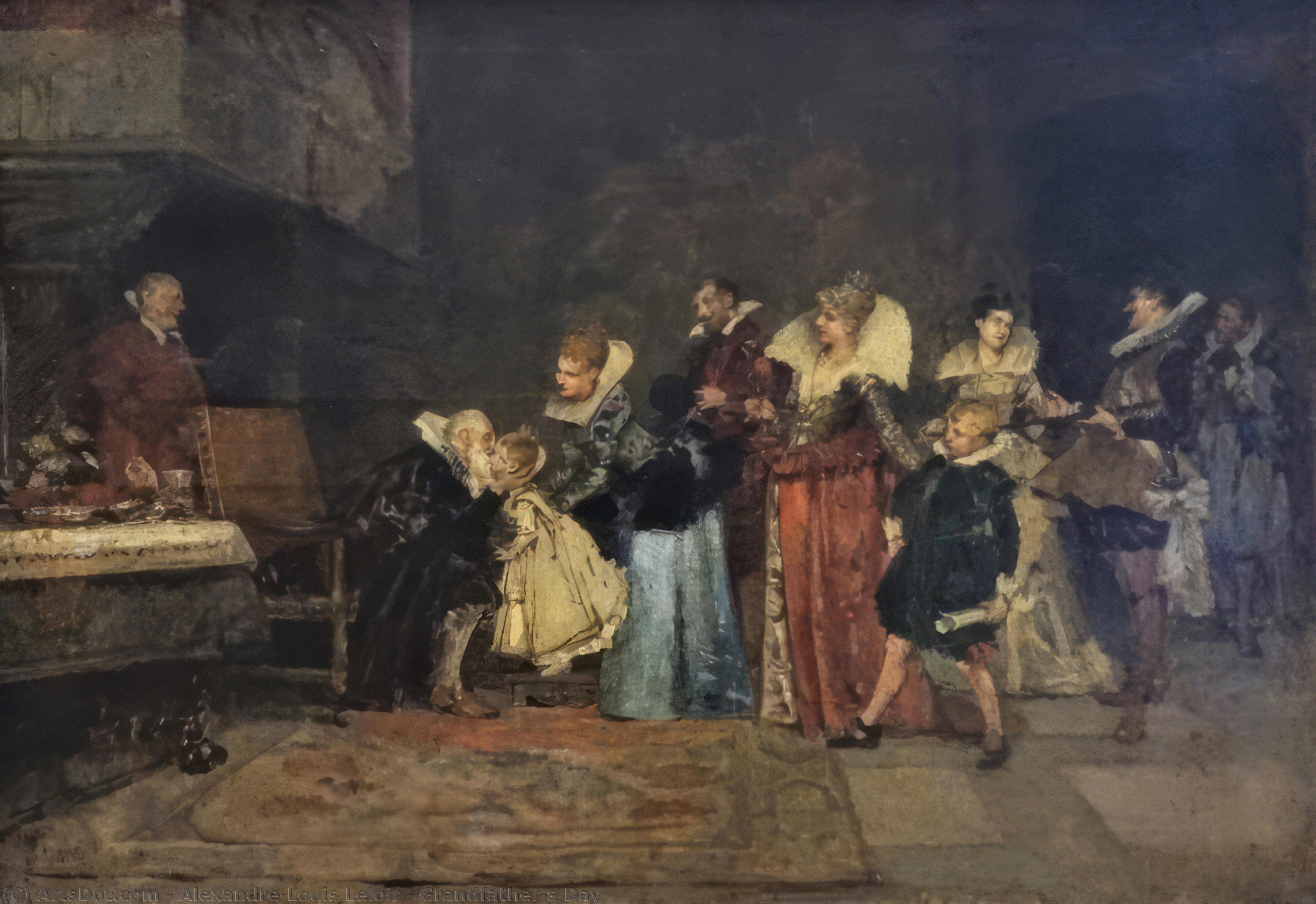 Grandfather's Day — Alexandre-louis Leloir