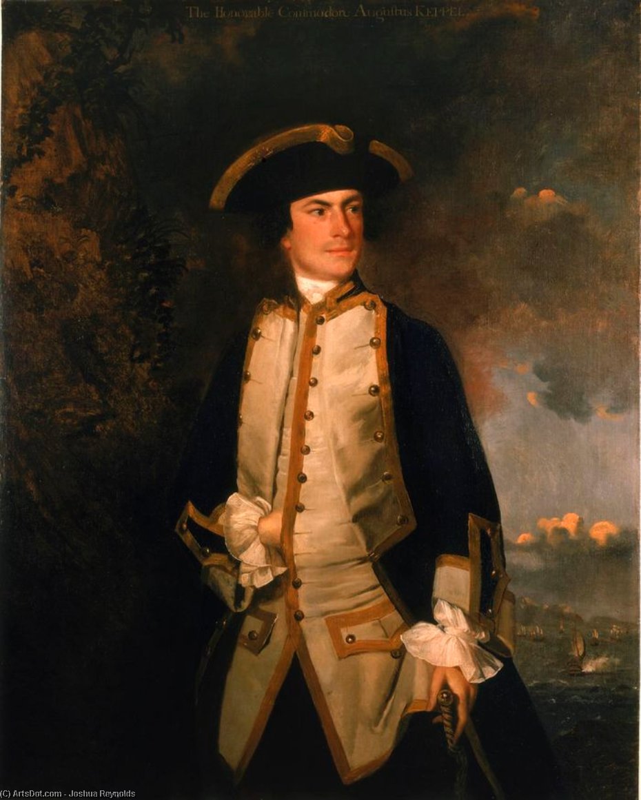 Commodore The Honourable Augustus Keppel — Sir Joshua Reynolds
