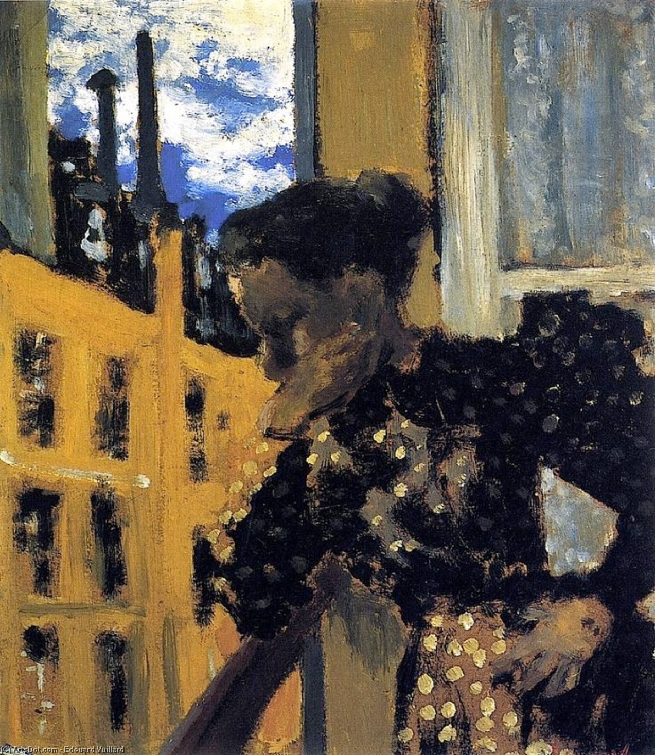 Marie At The Balcony Railing — Jean-édouard Vuillard