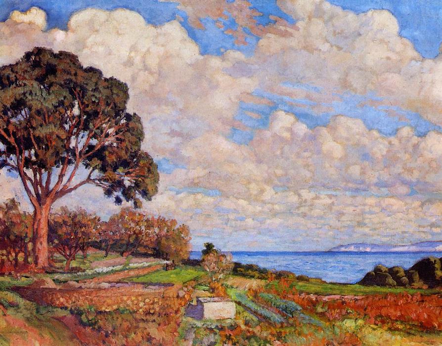 Large Tree Near The Sea — Theo Van Rysselberghe