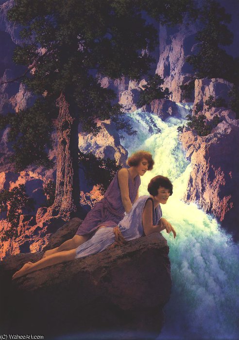 Waterfall — Maxfield Parrish