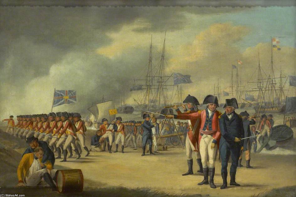 Landing Of British Troops, Under General Sir Ralph Abercromby — Robert Dodd