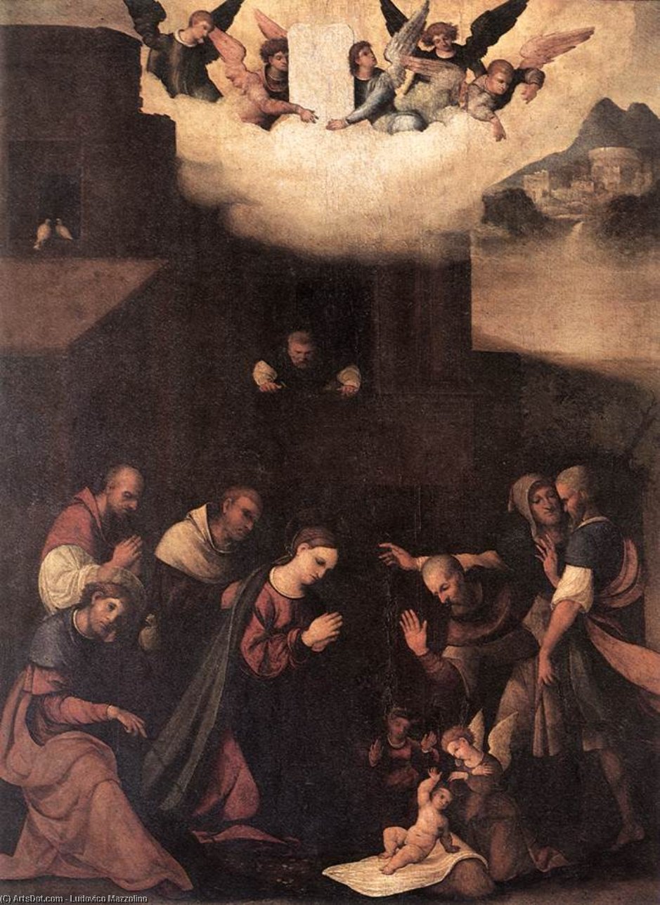 Adoration Of The Shepherds — Lodovico Mazzolino