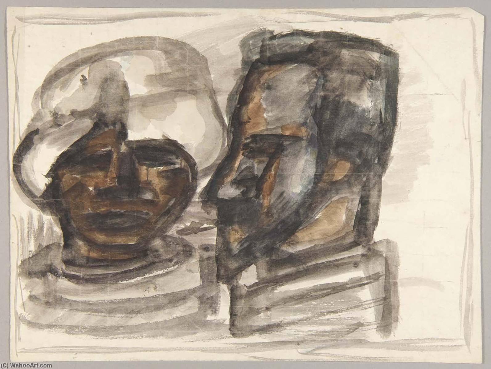 Study For Willie And Holcha — William H. Johnson