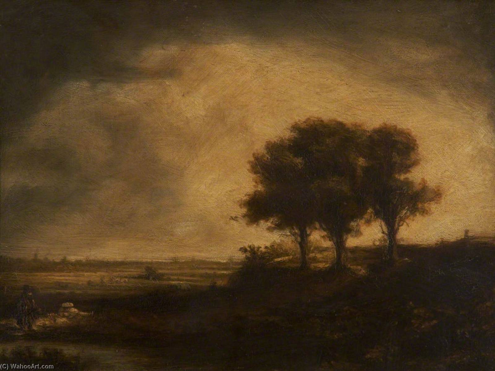 The Three Trees (copy After Rembrandt Van Rijn) — Thomas Robson