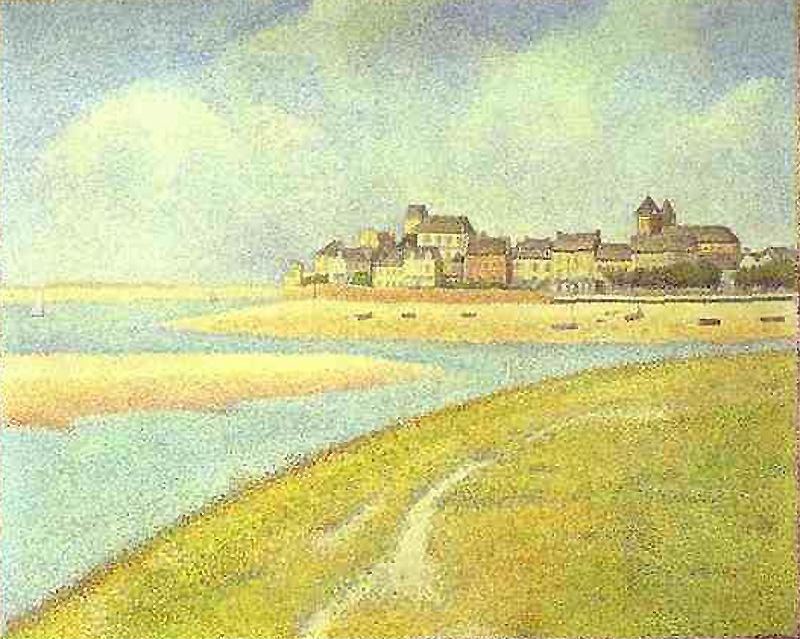 View Of Le Crotoy From Upstream — Georges Seurat