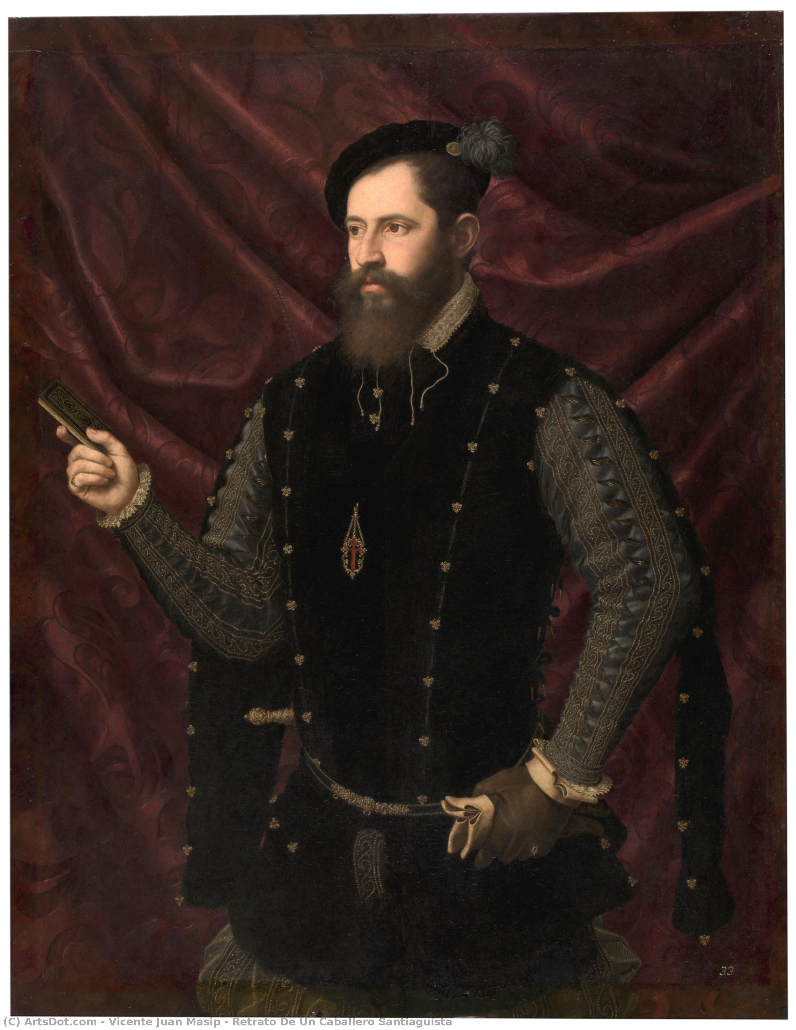 Retrato De Un Caballero Santiaguista — Vicente Juan Masip