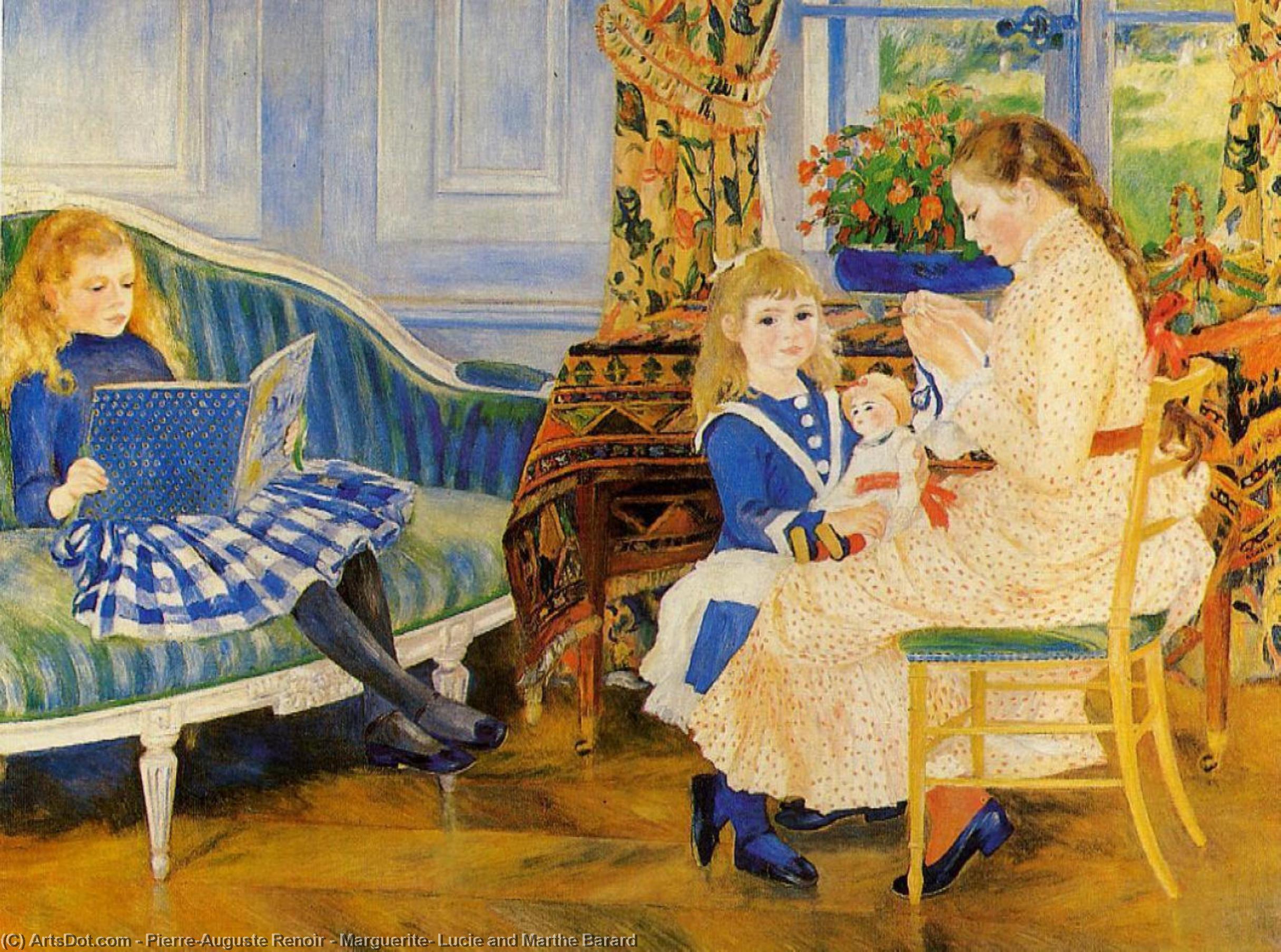 Marguerite, Lucie And Marthe Barard — Pierre-auguste Renoir