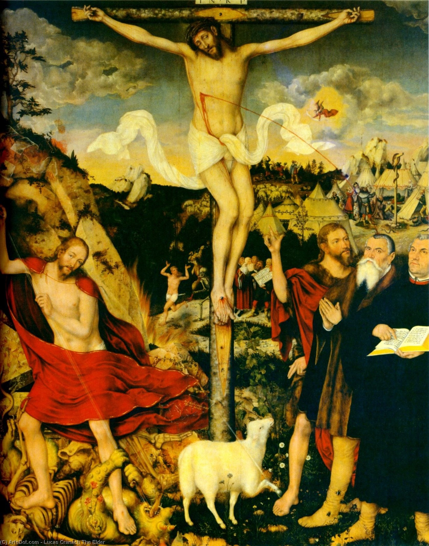 Christ As Savior With Martin Luther — Lucas Cranach The Elder