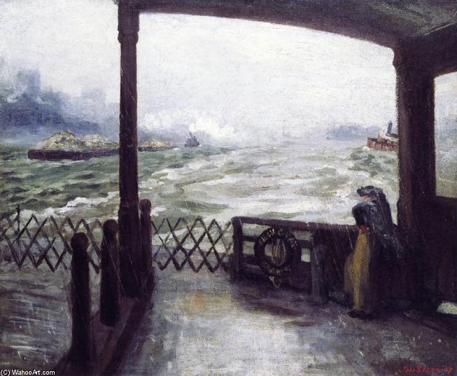 Wake Of The Ferry — John French Sloan