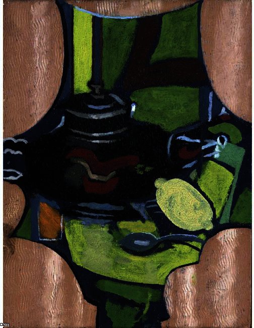 Teapot, Lemon And Spoon — Georges Braque