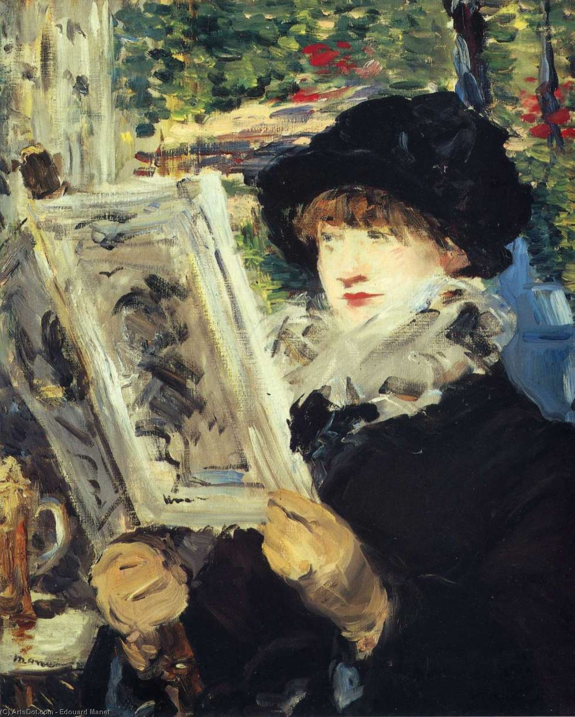 Woman Reading — Édouard Manet
