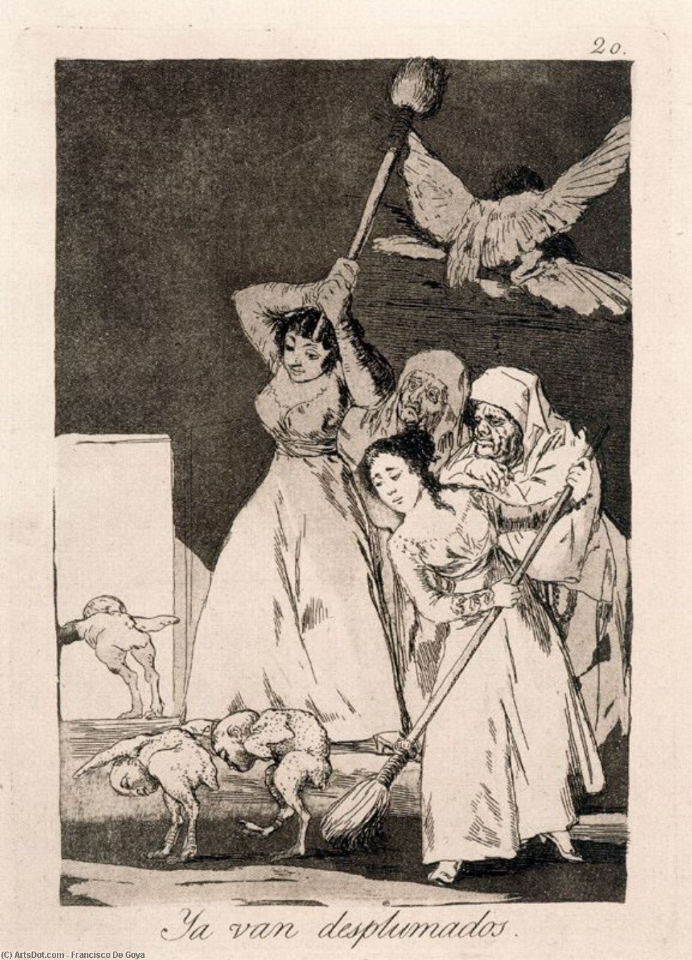 Ya Van Desplumados — Francisco José De Goya Y Lucientes