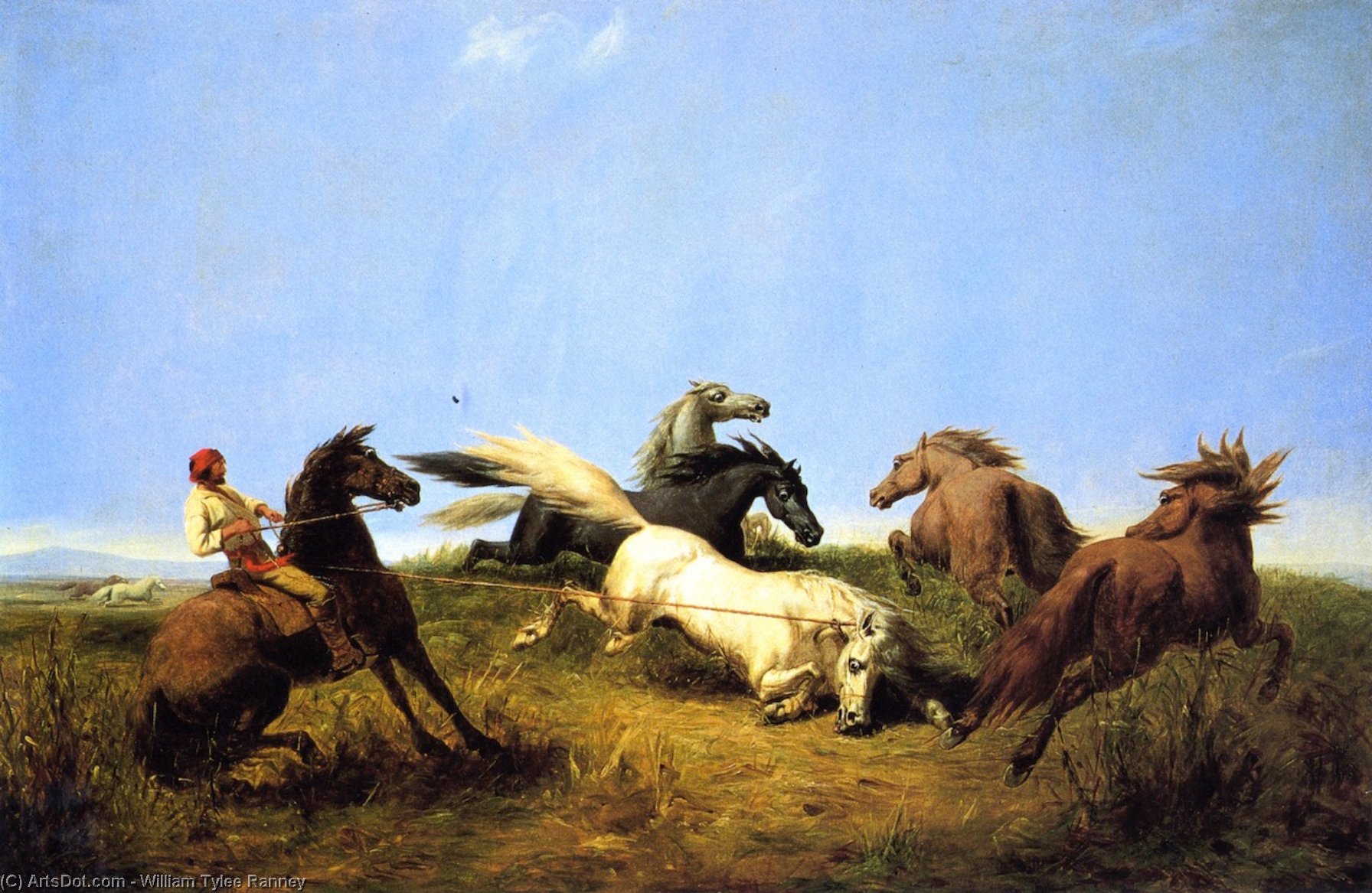 Hunting Wild Horses — William Tylee Ranney