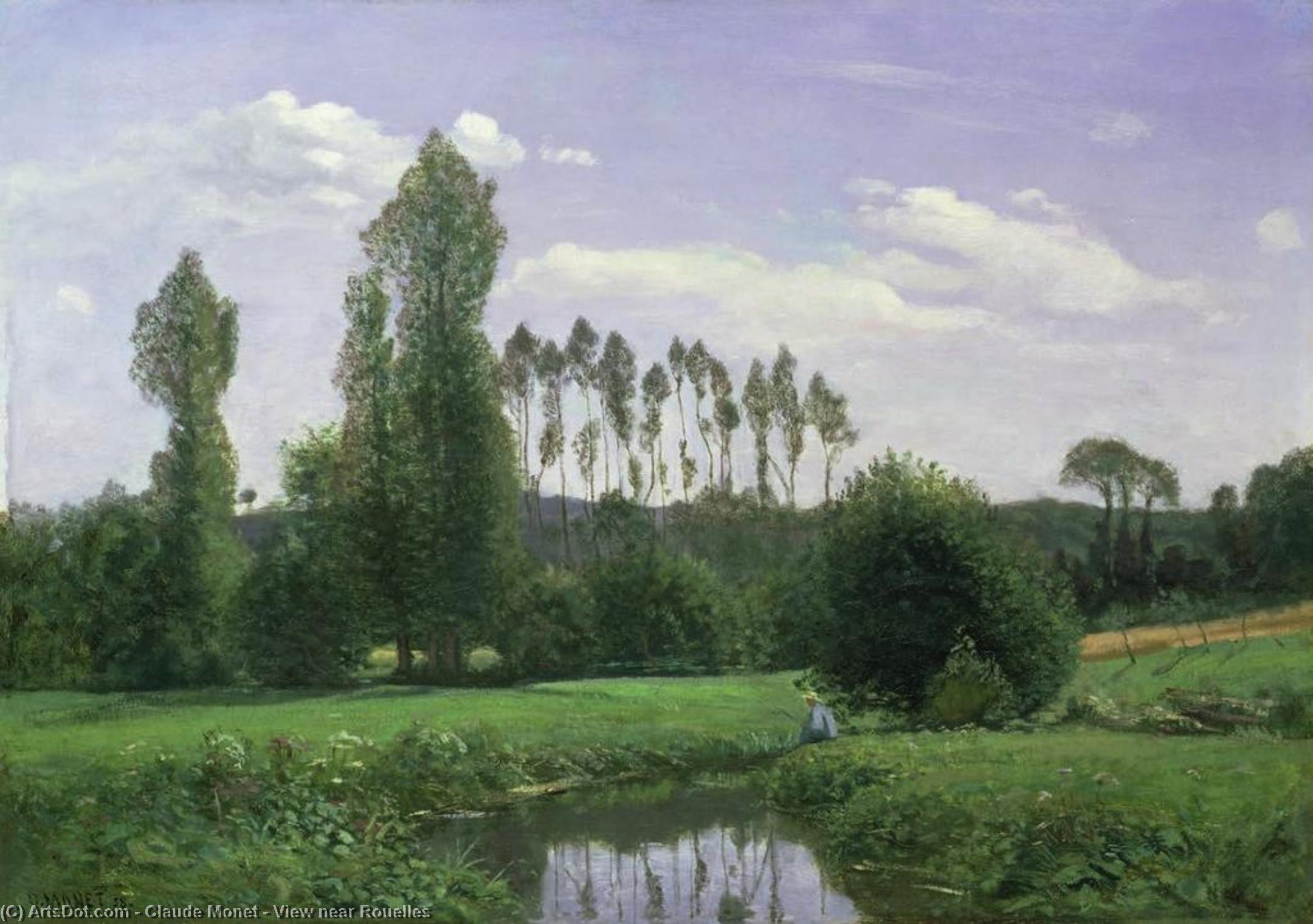 View Near Rouelles — Claude Monet