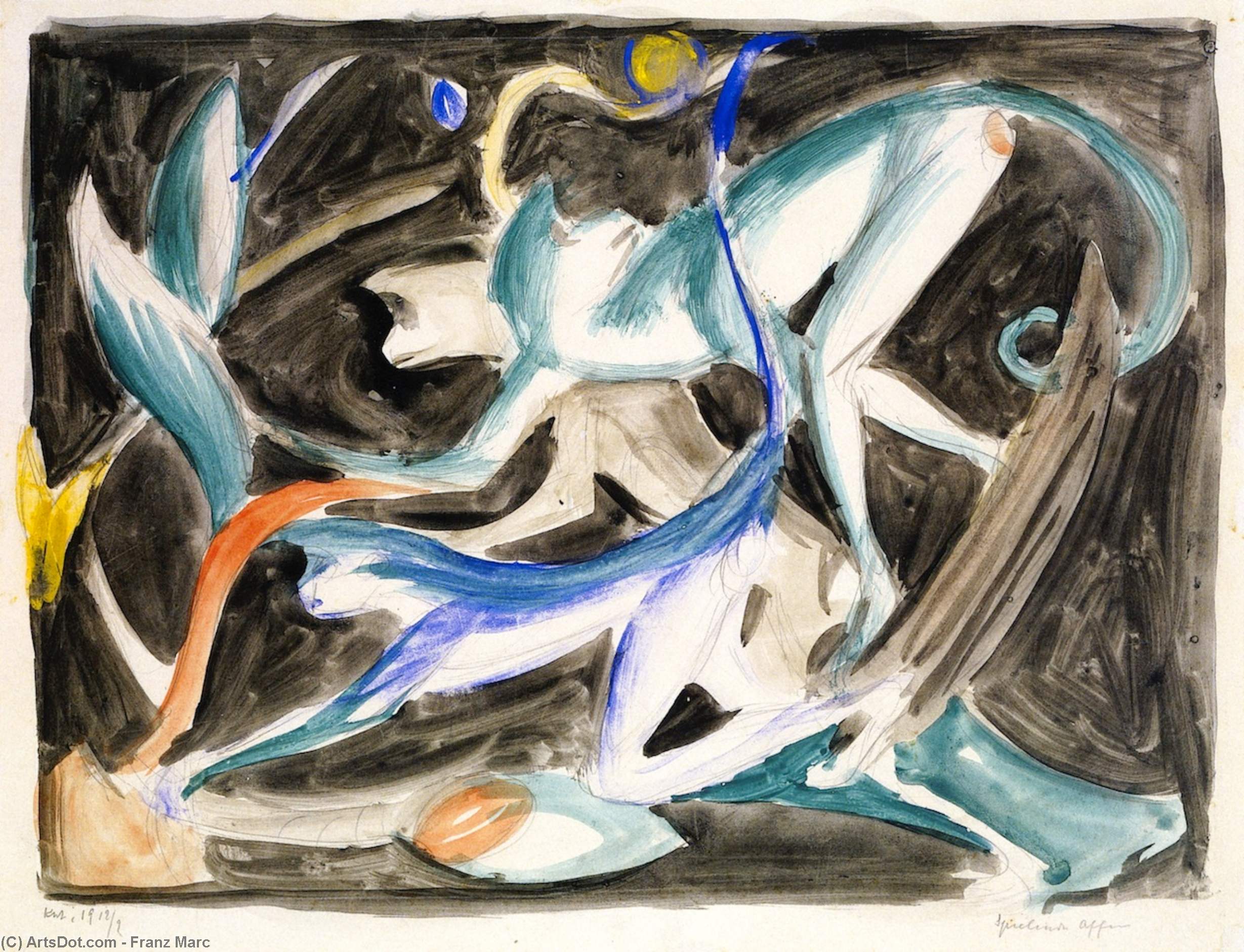 Playing Monkeys — Franz Marc