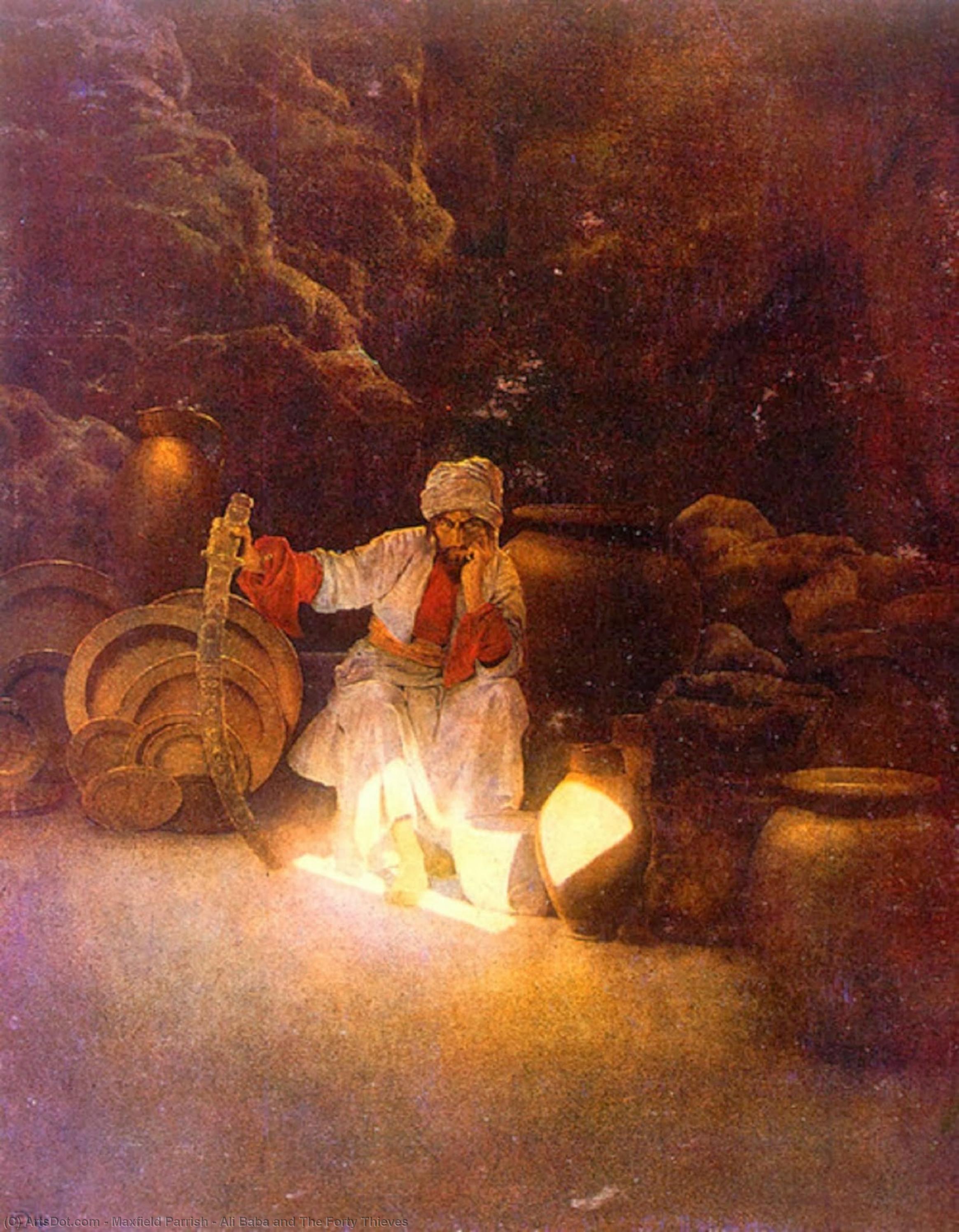 Ali Baba And The Forty Thieves — Maxfield Parrish