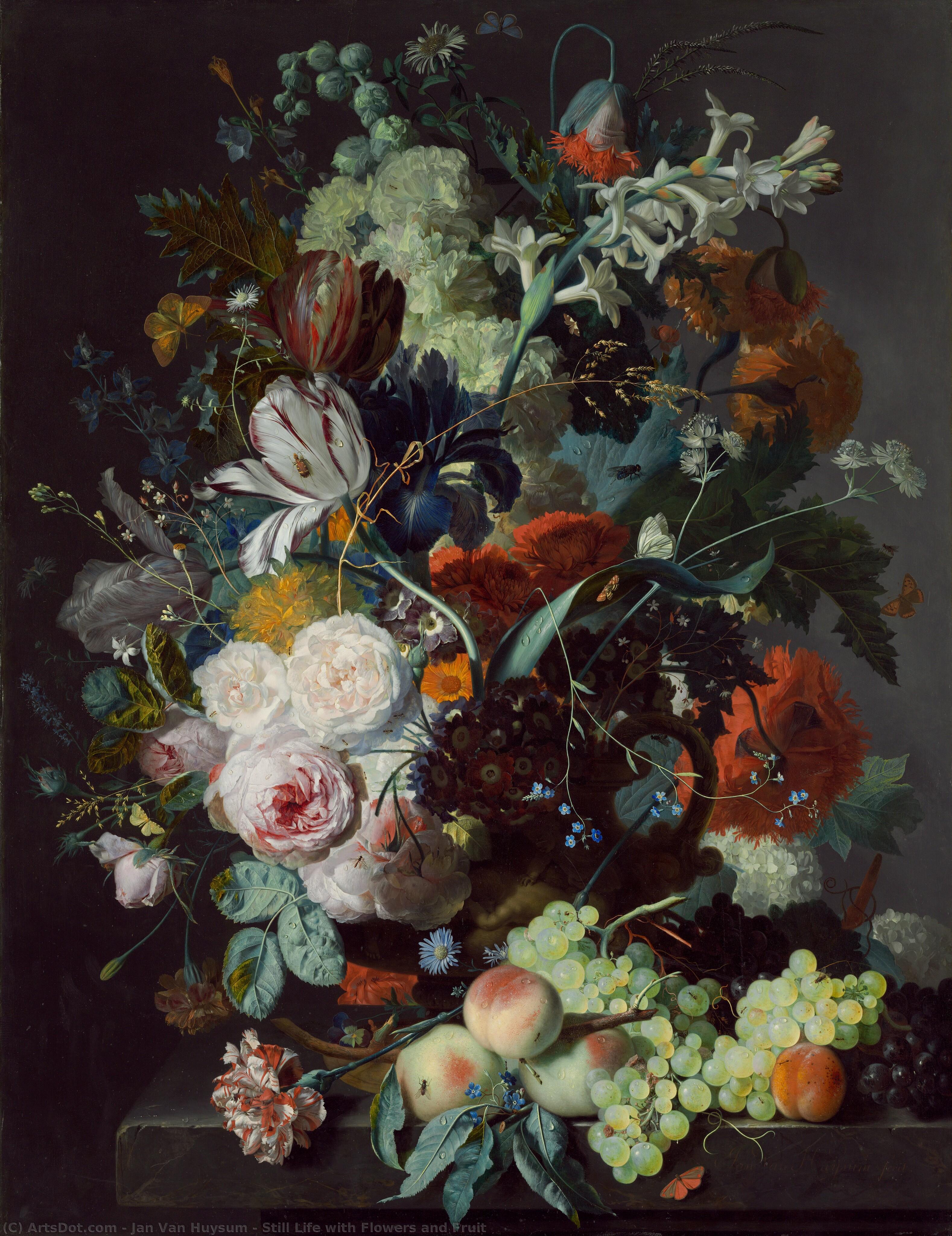 Still Life With Flowers And Fruit — Jan Van Huysum