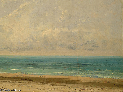 Calm Sea, Detalj 2, Ng Washington — Gustave Courbet